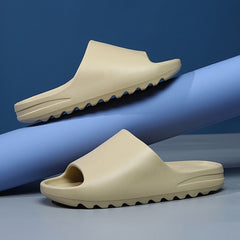 Unisex Summer Slippers Indoor High Soft Bottom Sandals Open Toe Trend Slides Light Beach Shoes Slippers