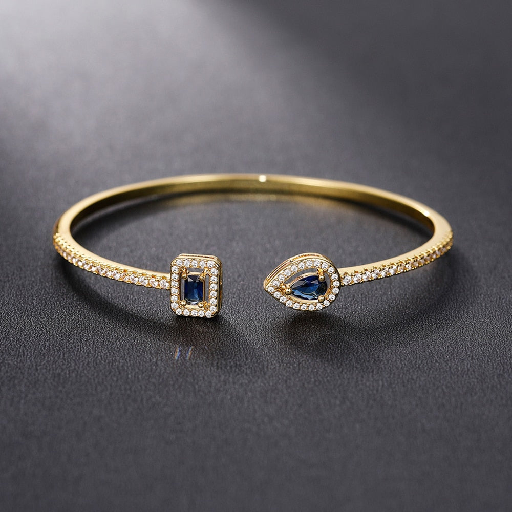 Luxury Cubic Zirconia Cuff Bracelet Bangle Secondary image