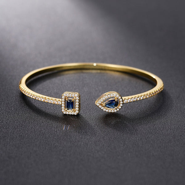 Luxury Cubic Zirconia Cuff Bracelet Bangle