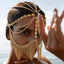 Belladonna Rhinestone Chain Veil Mask