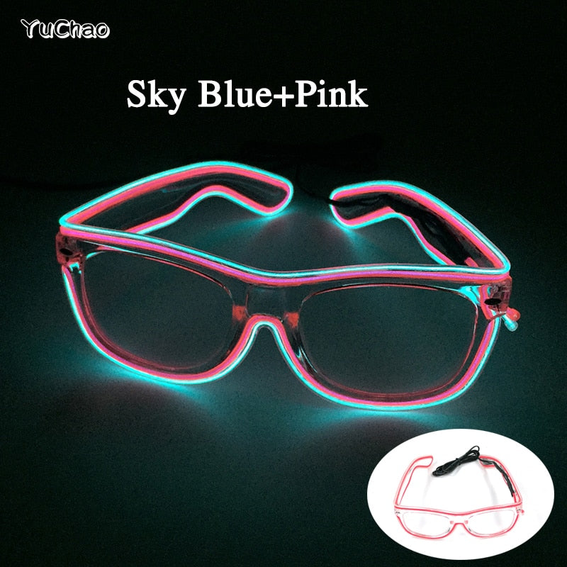 Neon Pulse LED Party Sunglasses