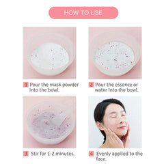Natural Soft Hydro Jelly Face Mask Powder Series Rose Whitening Aloe Vera Mask DIY Rubber Facial SPA Jelly Mask Facial Skin Care