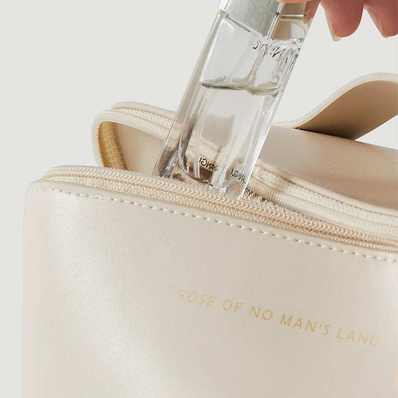 Leather Travel Cosmetic Bag