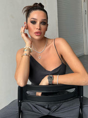 Cryptographic Strap Sexy Backless Draped Bodysuit for Women Skinny Tops Party Club Elegant Fashion One Piece Bodysuits Overalls