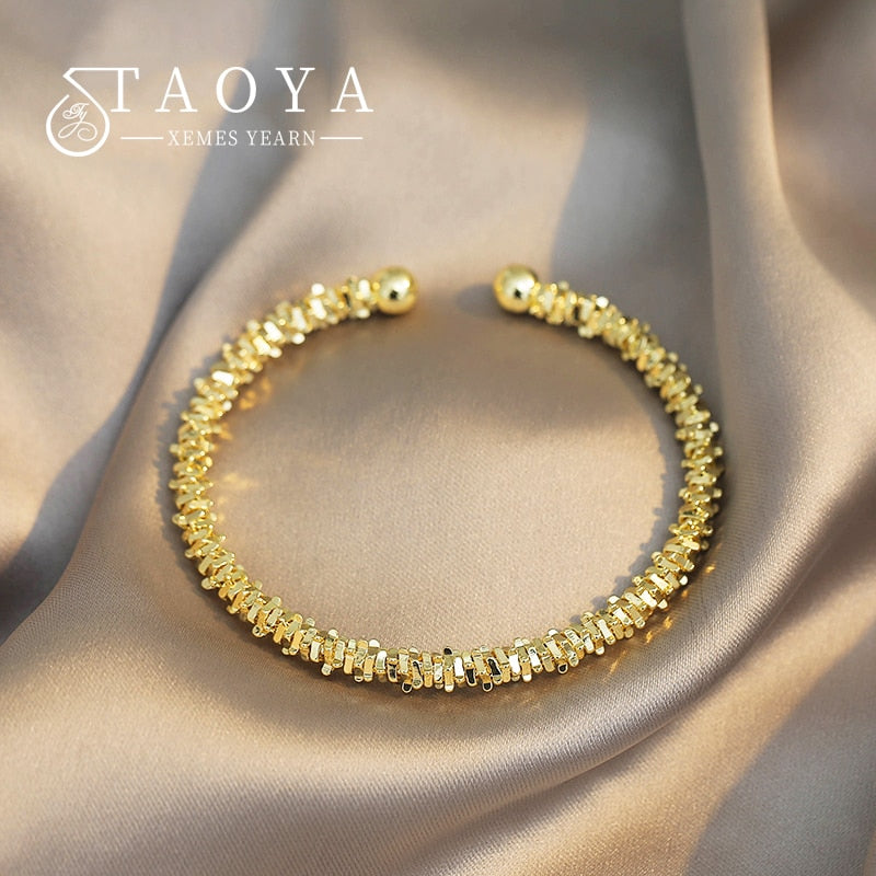 Classic Simple Copper Alloy Gold Color Jewelry Bracelets Main image