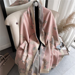 Thick Cashmere Scarf for Women Print Pashmina Shawl and Wrap