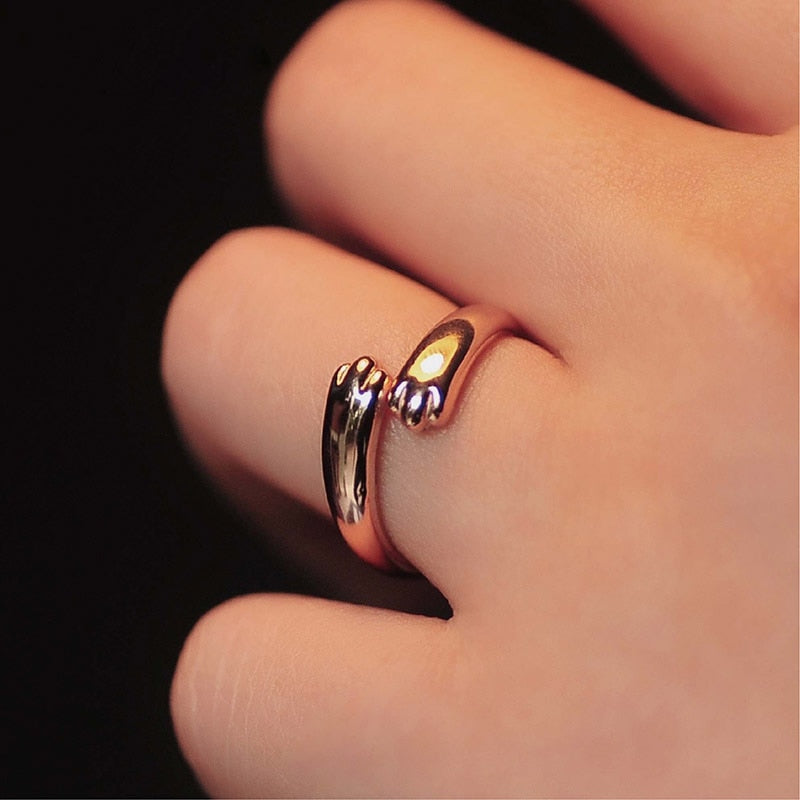 Cute Cat Paw Ring - Open Design