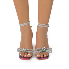 Gladiator Sandals Transparent High Heels Sandals Shoes
