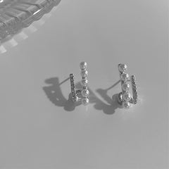 Engagement Enamel Cute Heart Stud Earrings for Women Girls Rose Gold Color Summer jewelry Black Earring Wedding Jewelry  Gifts