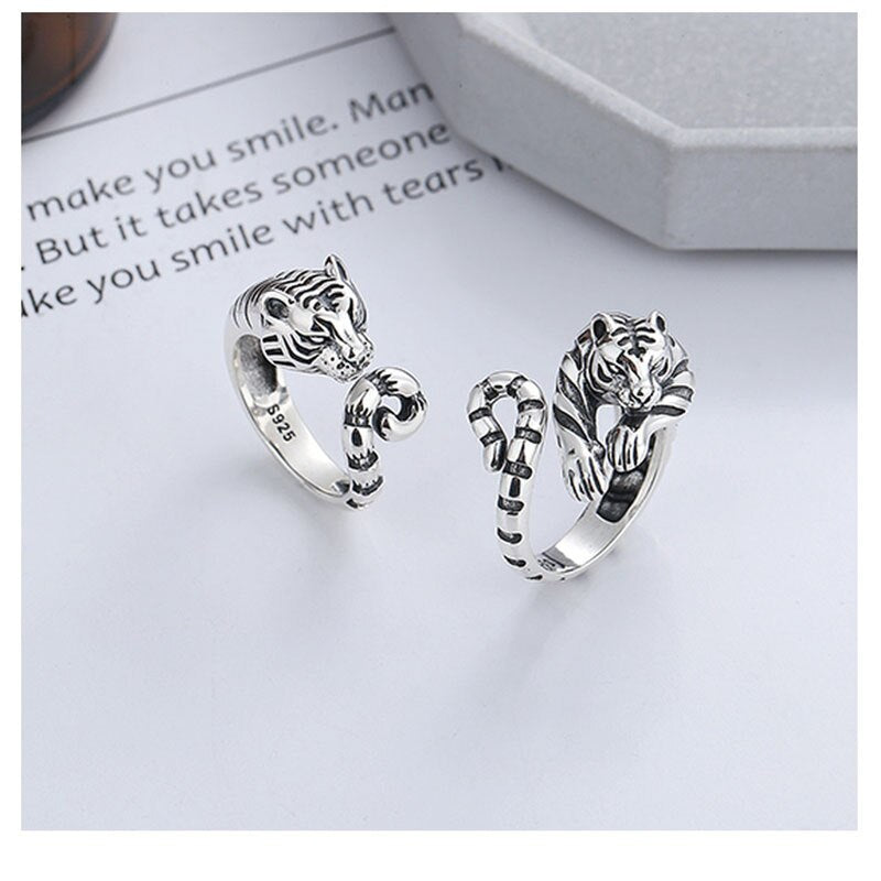 Shere Vintage Tiger Adjustable Ring