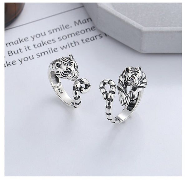 Shere Vintage Tiger Adjustable Ring