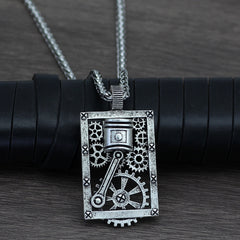 Fashion accessories Nordic mechanical gear pendant necklace for men personality punk accessories retro men chain