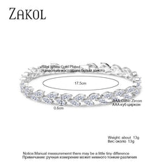 White Shiny Leaf Bracelets Bangles