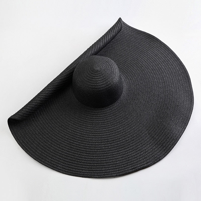 Solene Oversized Wide-Brim Straw Sun Hat