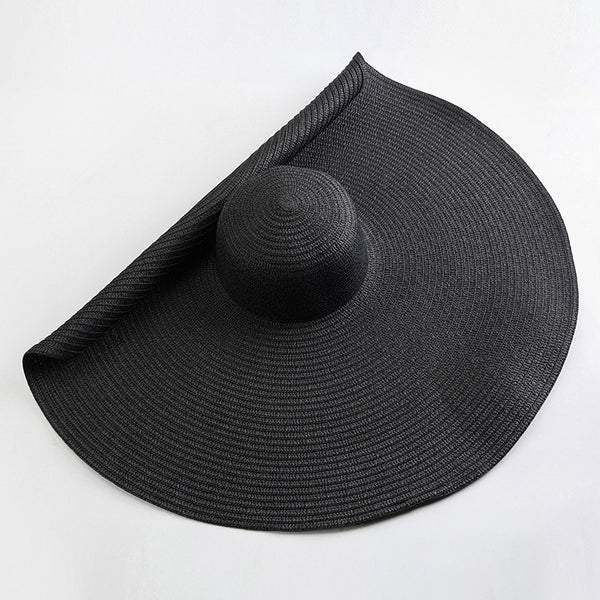 Solene Oversized Wide-Brim Straw Sun Hat