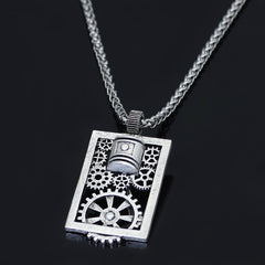 Fashion accessories Nordic mechanical gear pendant necklace for men personality punk accessories retro men chain