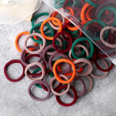 50PCS/Set Basic Hair Bands Simple Solid Colors Elastic Headband Hair Ties
