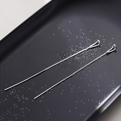 Drop Ear Line Long Hanging Earrings For Women Silver Gold Color Zircon Crystal Piercing Threader Earing Ear Accessories Jewelry