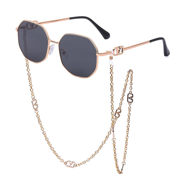 Zora Polygon Chain Sunglasses