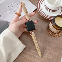 Leather Slim Watchband For Apple Watch