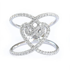 Hollow Love Wide Rings