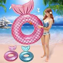 Giant Inflatable Pool Float Circle Mermaid Flamingo Unicorn Swimming Ring