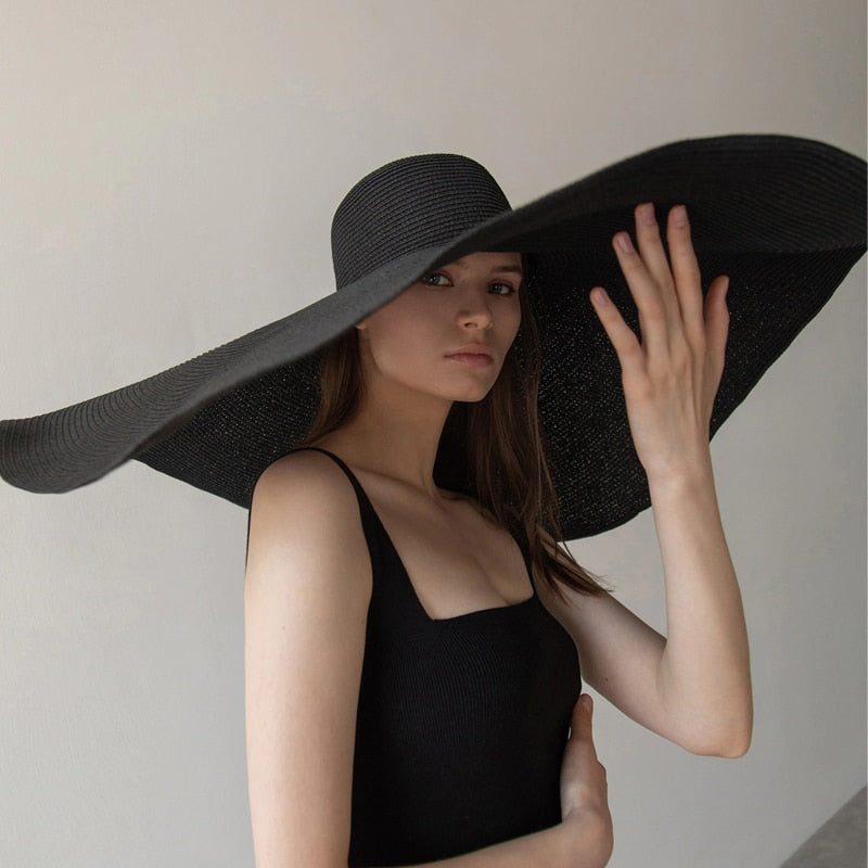Solene Oversized Wide-Brim Straw Sun Hat Main image