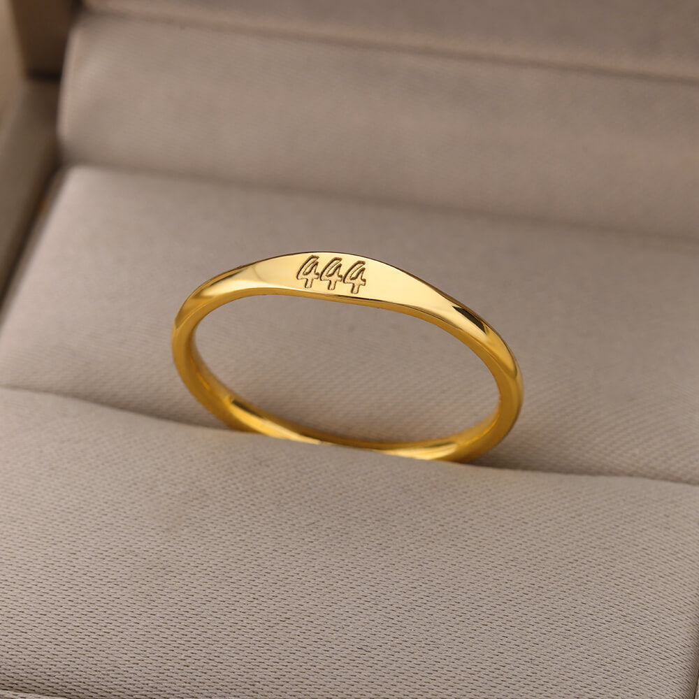 Astra Angel Number Stainless Steel Ring Collection