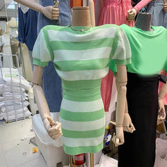 Buttons O-Neck Short-Sleeve Knitting Shirt+Mini Skirt 3-Piece Set Women&#39;s Sweater Cardigan Summer Fall 2021 New Korea Sweet Suit