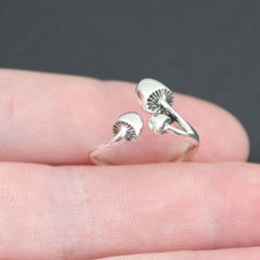 Gothic Geometric Mushroom Ring
