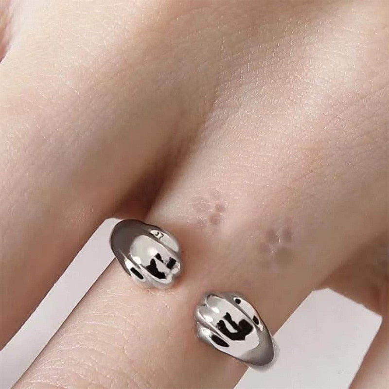 Cute Cat Paw Ring - Open Design