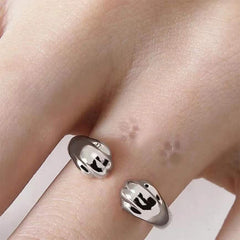 Cute Cat Paw Ring - Open Design
