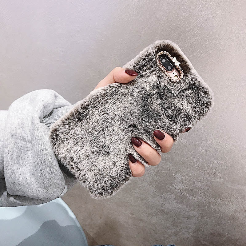 Amorette Plush Heart Pendant iPhone Case