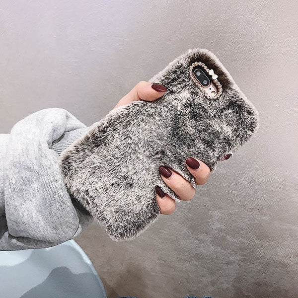 Amorette Plush Heart Pendant iPhone Case