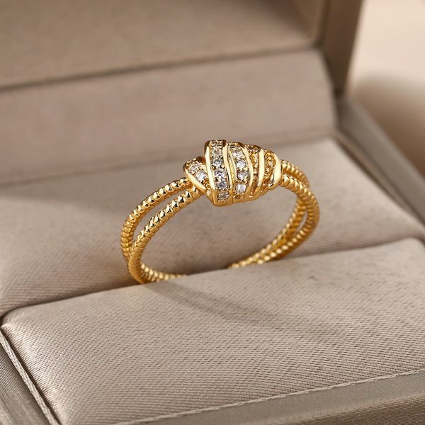 Safiya Lucky Evil Eye Stainless Steel Ring Collection