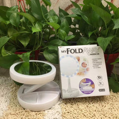 Foldable USB Charging or Battery Led Mirror Makeup