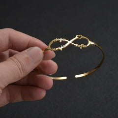 20 Styles Fashion Customized Name Bracelets Letter Stainless Steel Personalized Bangles For Women Men Baby Wedding  Jewelry Gift