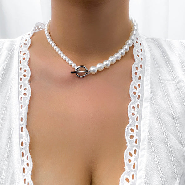 Evangeline Baroque Pearl Heart Necklace Collection