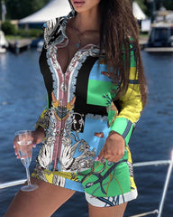 Summer Women Two Piece Set Eyelet Embroidery Buttoned Shirt Top &amp; Pocket Design Shorts Set 2021