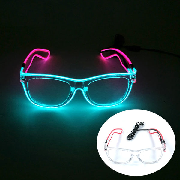 Neon Pulse LED Party Sunglasses