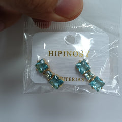 South Korea web celebrity super fairy temperament elegant Hyun fashion fashion earrings delicate purple flowers rose earrings