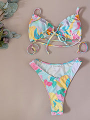 Floral Print Bikini Swimsuit for Women