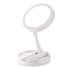Foldable USB Charging or Battery Led Mirror Makeup