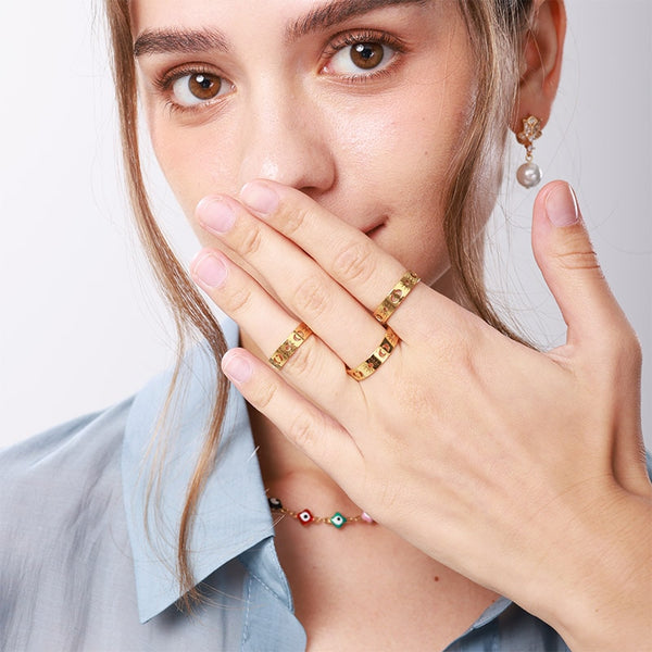 Selene Sun & Moon Stainless Steel Ring Collection