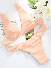 Zrtak Sexy Bikini High Cut Swimsuit Female Middle Waist Swimwear Women Bathing Suit Pink Black Biquini Bandage Bikini Set