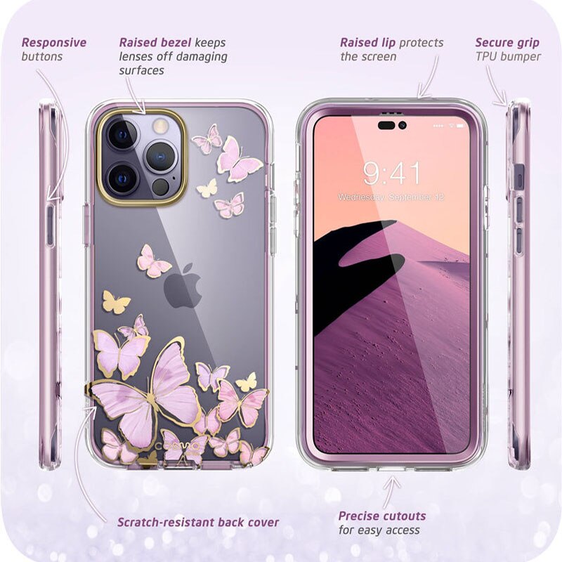 Marbella Glitter Marble Protective iPhone Case