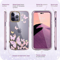 Full-Body Glitter Marble Bumper Case with Built-in Screen Protector Iphone