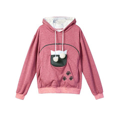 Sweatshirt Cat Lovers Hoodie Kangaroo pocket