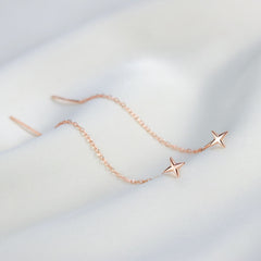 2023 New Fashion Korean Hanging Long Tassel Drop Earrings For Women&#39;s Metal Gold Stars Color Earrings Jewelry Beautiful Gifts