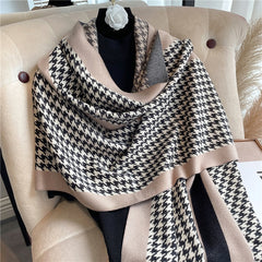 Thick Cashmere Scarf for Women Print Pashmina Shawl and Wrap